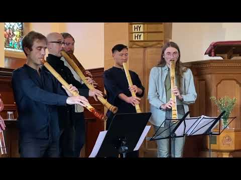Bass Shakuhachi Group Unison "Shakthamunki" -Bedrule, Scotland -Black Earth Shakuhachi School -地無し尺八