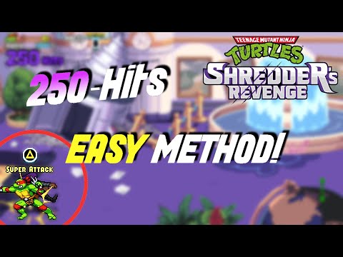 TMNT Shredder's Revenge - 250 Hit Combo Trophy / Achievement Guide [Cowabunga It Is]