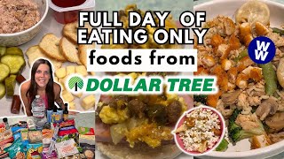 Full Day of Eating Only Foods From Dollar Tree | Healthy Dollar Tree Meals | Spend the Day With Me