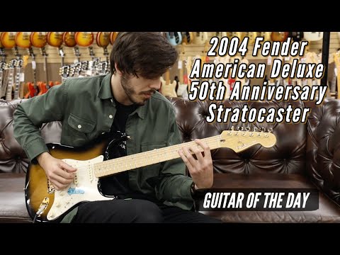 Fender 50th Anniversary Deluxe American Series Stratocaster with Maple Fretboard 2004 - 2-Color Sunburst image 13
