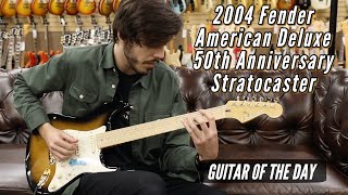 Video thumbnail for 2004 Fender American Deluxe 50th Anniversary Stratocaster | Guitar of the Day by Normans Rare Guitars