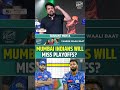 MUMBAI INDIANS WILL MISS PLAYOFFS Mumbaiindians Ipl2025 Mivsgt Pointstable