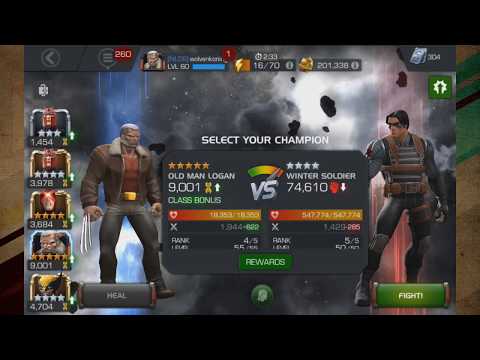 (5 Star, Rank 4) Old Man Logan vs Realm of Legends: Winter Soldier!!!