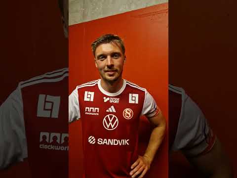 Sandvikens IF kapten Gustav Thörn efter derby vinst 4-0 mot Gefle IF på Jernvallen 03.08.2024