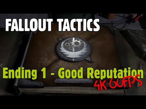 Fallout Tactics - Good reputation ending (Player sacrifices their brain) // 4K, AI Restored
