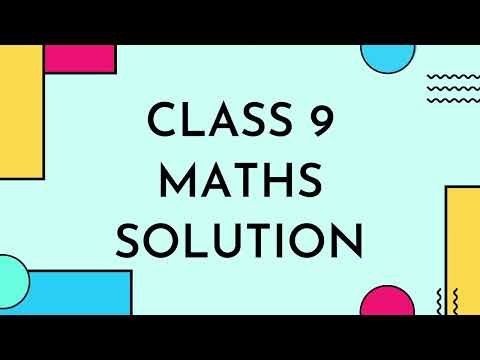 Class 9 Maths Solution Offline