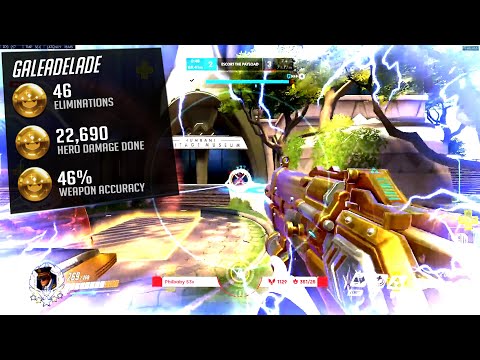 Gale showing his Insane Nano Soldier 76 skill! 46 elims! [ Overwatch Season 29 Top 500 ]