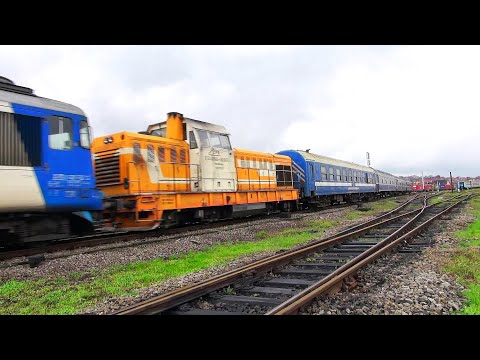 DA 0891-7 & Portocala Hidraulică 82-0410-4 la tracțiunea R4337 Oradea-Halmeu & Vagonul de Diagnoză