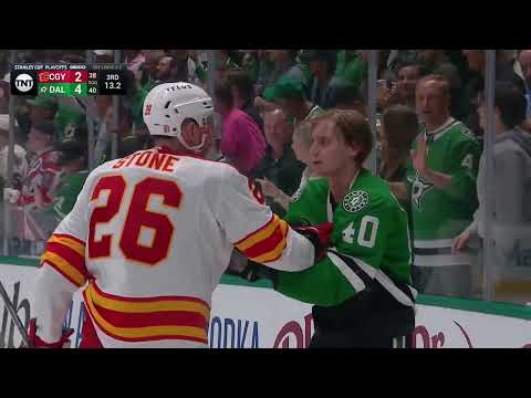 Dallas Stars Vs Calgary Flames Scrum