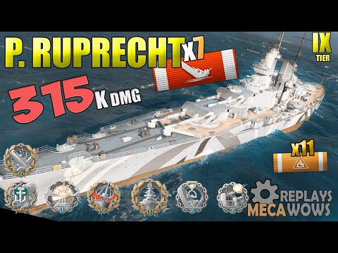 Prinz Rupprecht 315K Damage And A Lot Of Achievements | World of Warships