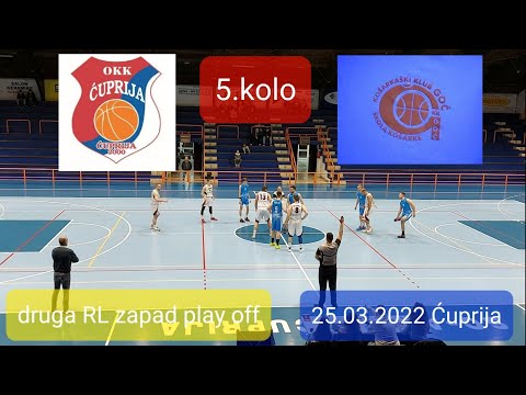 OKK Ćuprija - KK Goč Vrnjačka banja 5.kolo druge RL zapad 2 play off 25.03.2022.Please subscribe.