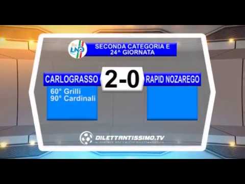 CARLOGRASSO- RAPID NOZAREGO 2-0. Seconda Categoria Girone E, Seconda Categoria Girone E