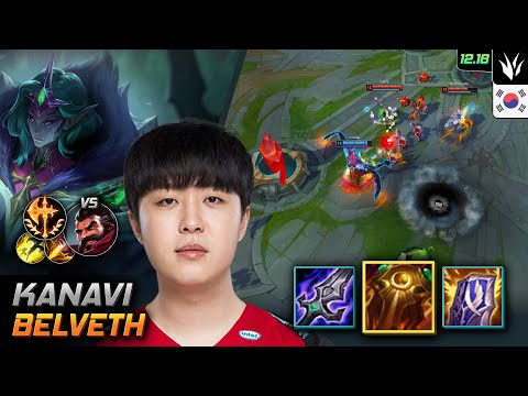 Kanavi Jungle Bel'Veth Build Sunfire Aegis Conqueror - LOL KR 12.18