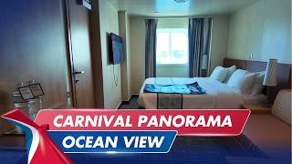 CARNIVAL PANORAMA: Deluxe Ocean View Room 3211 Tour 🌊 | This room has Two Bathrooms?! | 4K