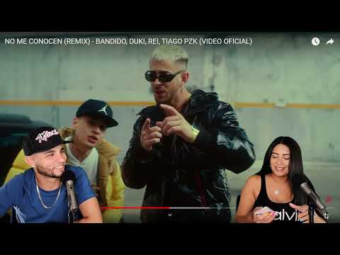 NO ME CONOCEN (REMIX) - Bandidio, Duki, Rei, Tiago PZK {Reacción/Podcast}