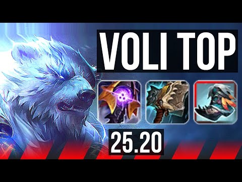 VOLIBEAR vs SION (TOP) | Dominating | NA Grandmaster | 25.20