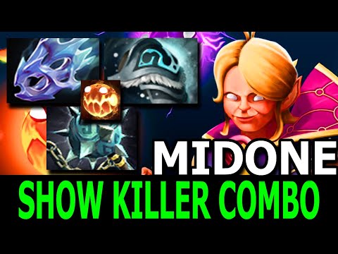 MIDONE Invoker Show KILLER COMBO in Dota 2 7.32 [Gameplay Highlights]