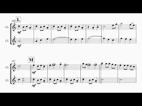 Carol of the Bells - Pentatonix style - Clarinet Duet