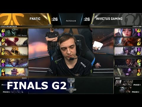 FNC vs IG Game 2 | Grand Final S8 LoL Worlds 2018 | Fnatic vs Invictus Gaming G2