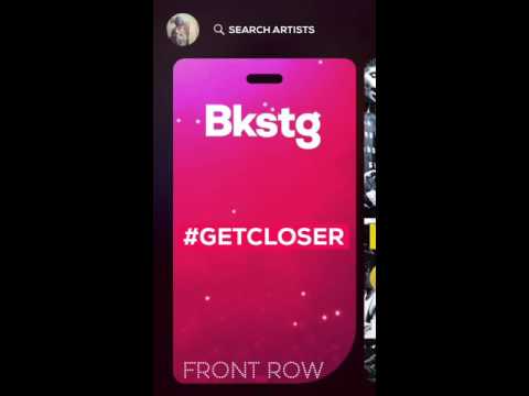 Bkstg app tutorial
