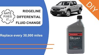 Honda Ridgeline Differential Fluid - How to change dual pump fluid - Honda Pilot, Honda Passport Oil