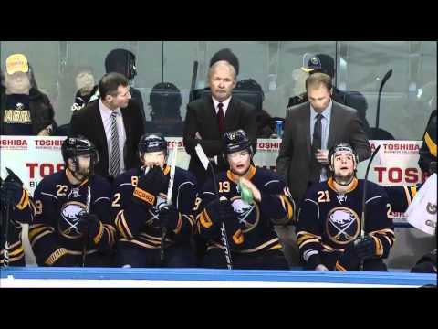 Alexander Sulzer 2nd goal. Toronto Maples Leafs vs Buffalo Sabres 4/3/12 NHL Hockey