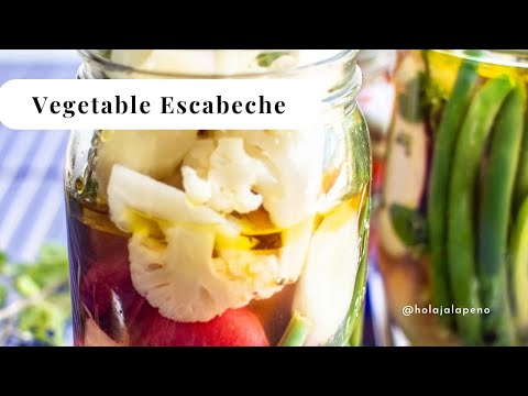 How To Make Vegetable Escabeche | Mexican Pickled Vegetables | Easy Pickling Recipe, No-Canning