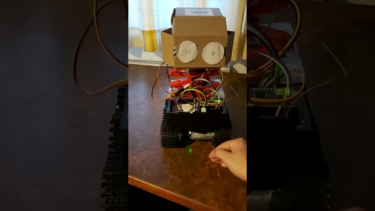 Timorous mobile robot executing custom crawler locomotion