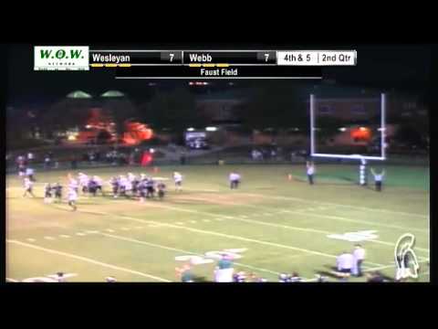 Spartans Split the Upright! Strachan nails a field goal for Webb's first lead.