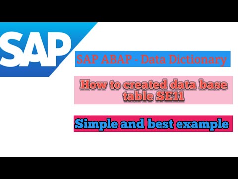 se11 sap data dictionary  | sap abap data dictionary