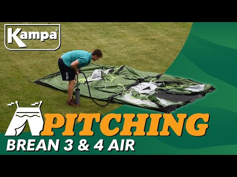 Kampa Brean Air Pitching & Packing Video