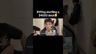 RIFFLE SHUFFLING A $4000 DECK🤑🤑🤑 #pokemon #tcg #pokemoncards #pokemontcg #shorts