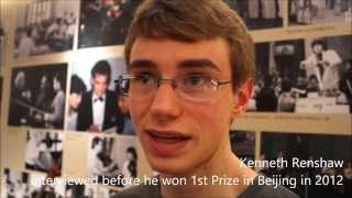 Kenneth Renshaw - Interview before winning 1st Prize in Beijing 2012