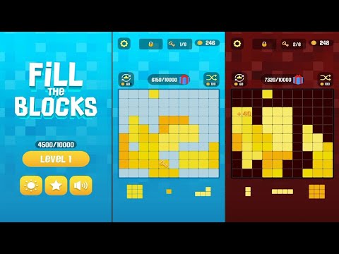 Fill The Blocks (by NTT Studio) - free online block puzzle game for Android - YouTube