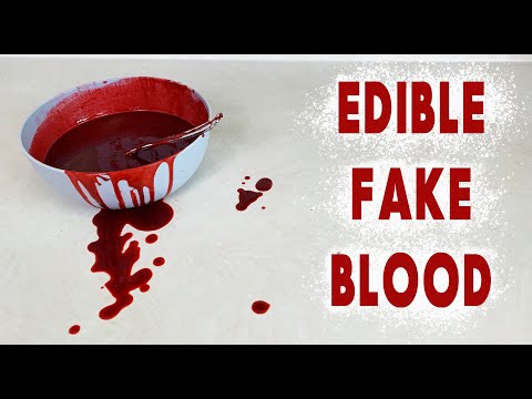 Edible Fake Blood Recipe