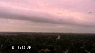 preview picture of video 'Twisting outflow roll clouds'