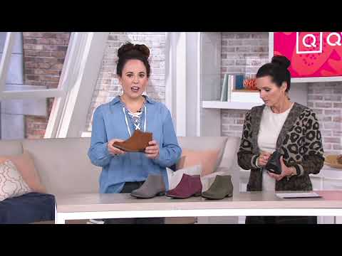 Earth Origins Leather Perforated Ankle Boots - Avani Buxton on QVC