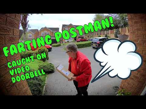 Farting postman caught on Eufy Video Doorbell