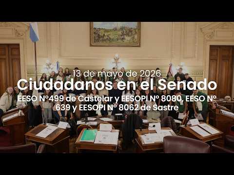 🏛️ CIUDADANOS EN EL SENADO | ESCUELAS DE SASTRE Y CASTELAR