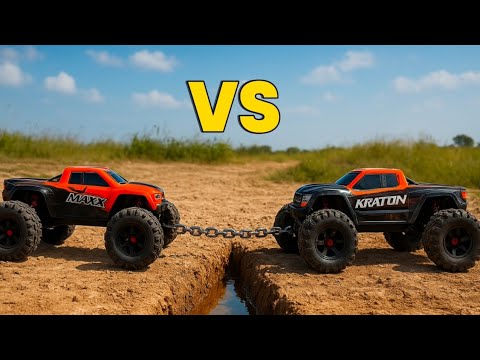 Traxxas X Maxx vs Arrma Kraton 8s | Deep Mud 4x4 Challenge | RC Car Battle