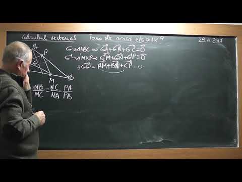 2/2 Lectia 1647 Clasa 9 - Vectori Calculul vectorial Probleme de geometrie rezolvate vectorial