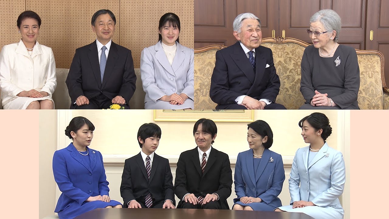 天皇、皇后両陛下と長女愛子さま、上皇ご夫妻、秋篠宮ご一家