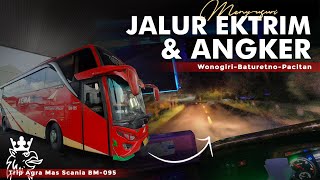 Download lagu [ SERUU! ] NAIK SCANIA LEWAT JALUR EKSTRIM & BERLIKU 🔥 - Trip Agra Mas BM 095 Jakarta-Pacitan #2 mp3
