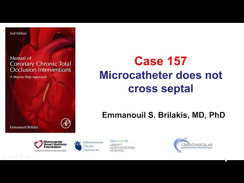 Case 157: Manual of CTO PCI - Microcatheter uncrossable septal collateral