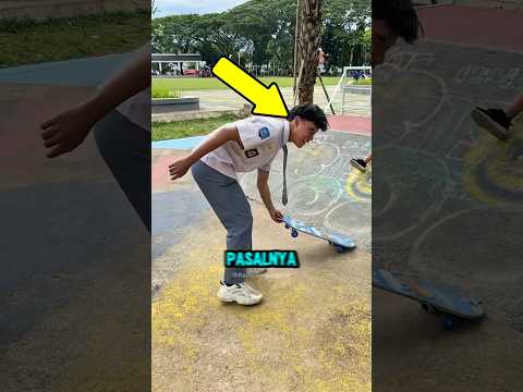 Niat Pamer Skill di Depan Siswi, Endingnya Malah Ditertawakan Bocah! 😭🛹