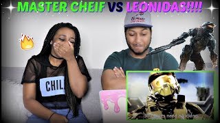 Epic Rap Battles of History Season 2 "Master Chief vs Leonidas" REACTION!!!!