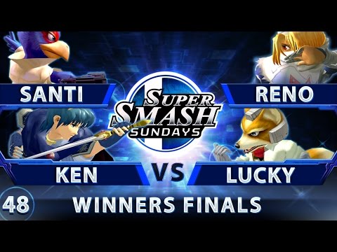 SSS 48 - Santiago & Ken vs. Reno & Lucky - SSBM Winners Finals - Smash Melee