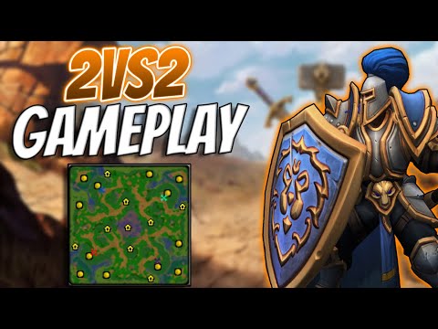 Warcraft 3 Reforged: 2vs2 Gameplay - No Commentary