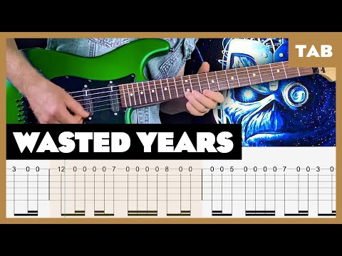 Iron Maiden - Wasted Years - Guitar Tab | Lesson | Cover | Tutorial