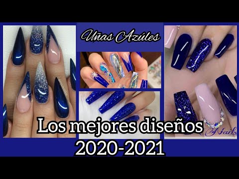 💅DISEÑOS DE UÑAS 2021👌COLOR AZUL REY ELECTRICO / BLUE NAIL/ FASHIO  NAIL 2020-2021/ #TENDENCIAUÑAS